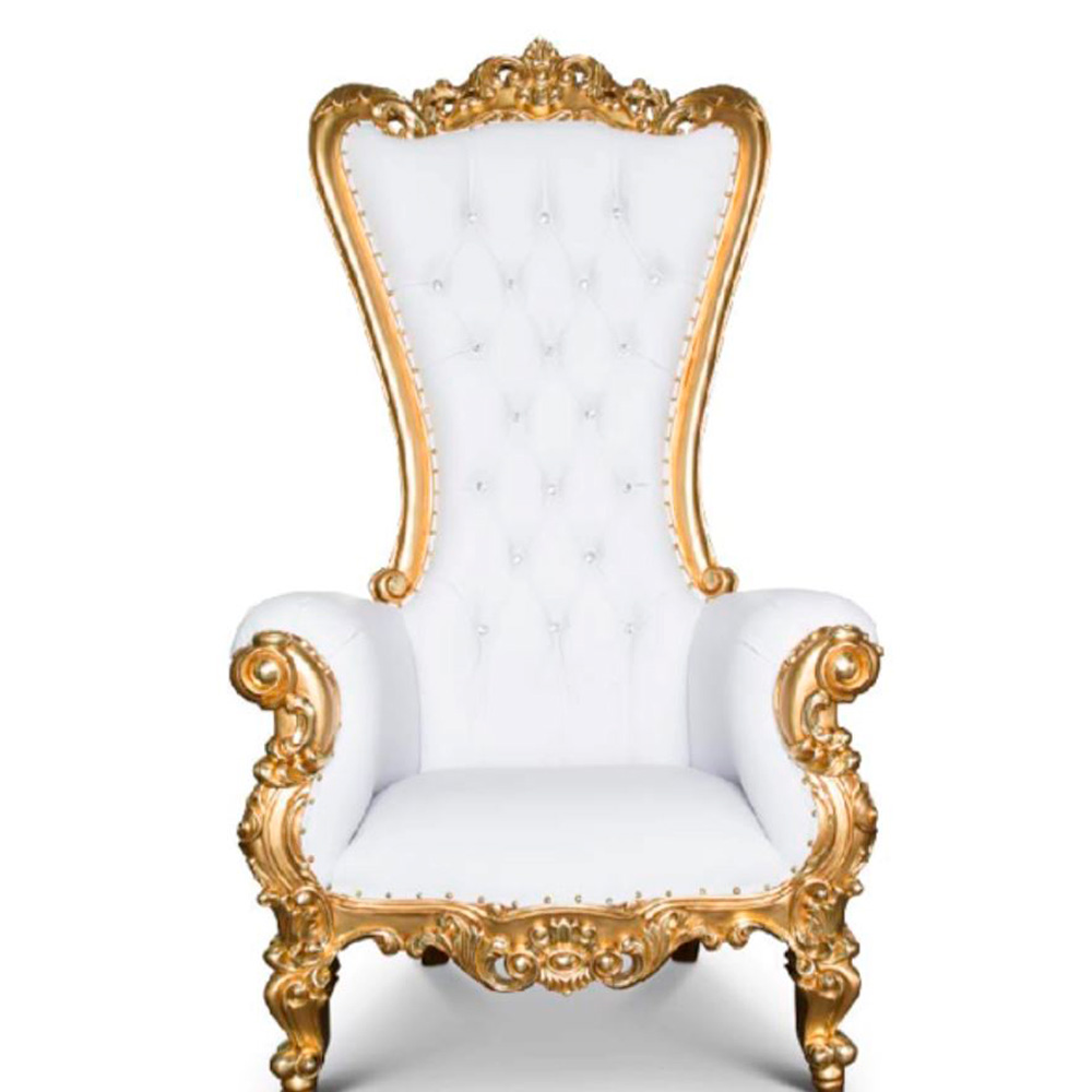 Throne Chair White & Gold Dutchess Unfailing Moments